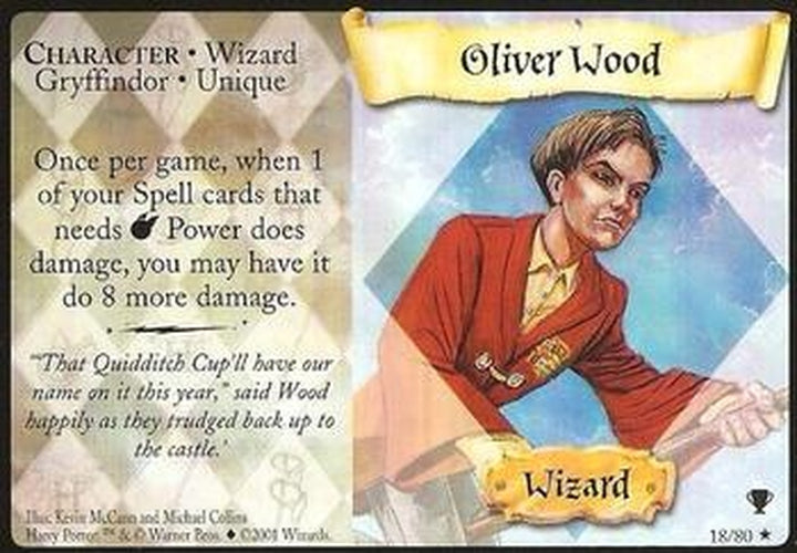 #18 Oliver Wood - 2001 Harry Potter Quidditch cup