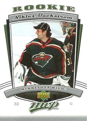 #318 Niklas Backstrom - Minnesota Wild - 2006-07 Upper Deck MVP Hockey