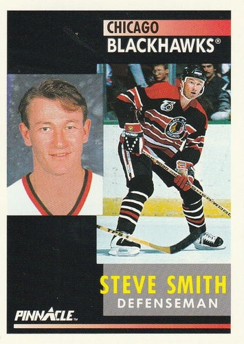 #18 Steve Smith - Chicago Blackhawks - 1991-92 Pinnacle Hockey