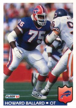 #18 Howard Ballard - Buffalo Bills - 1992 Fleer Football
