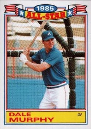 #18 Dale Murphy - Atlanta Braves - 1986 Topps Baseball - Glossy All-Stars