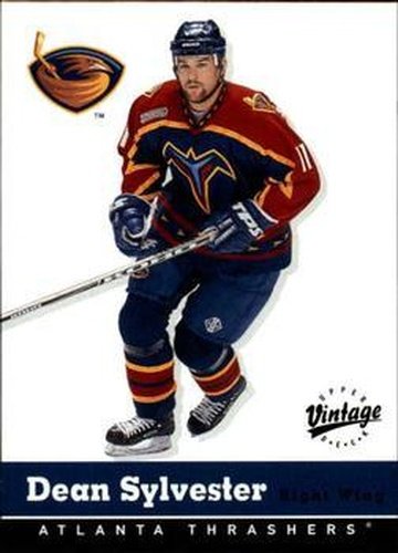 #18 Dean Sylvester - Atlanta Thrashers - 2000-01 Upper Deck Vintage Hockey