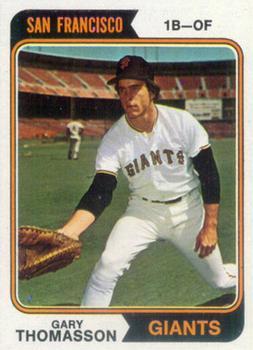 #18 Gary Thomasson - San Francisco Giants - 1974 Topps Baseball