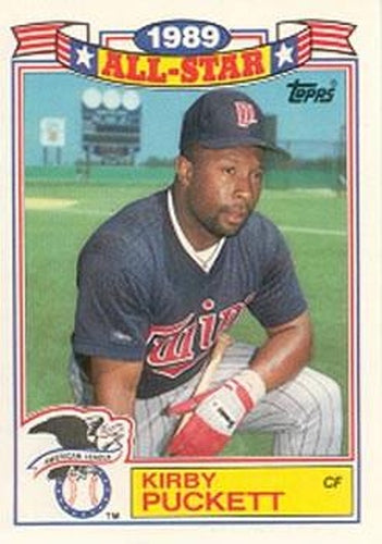 #18 Kirby Puckett - Minnesota Twins - 1990 Topps Baseball - Glossy All-Stars