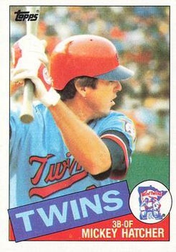 #18 Mickey Hatcher - Minnesota Twins - 1985 Topps Baseball