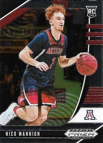 #18 Nico Mannion - Arizona Wildcats - 2020 Panini Prizm Draft Picks Collegiate Basketball
