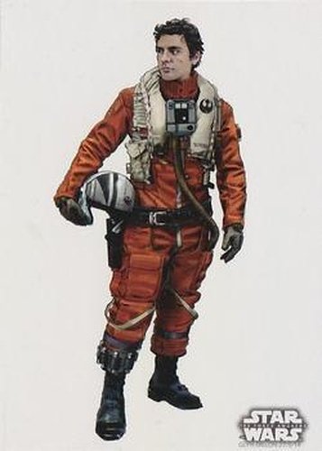 #18 Poe Dameron - 2015 Topps Star Wars The Force Awakens - Concept Art