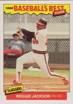 #18 Reggie Jackson - California Angels - 1986 Fleer Baseball's Best Sluggers vs. Pitchers Baseball