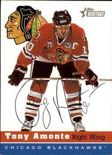 #18 Tony Amonte - Chicago Blackhawks - 2000-01 Topps Heritage Hockey