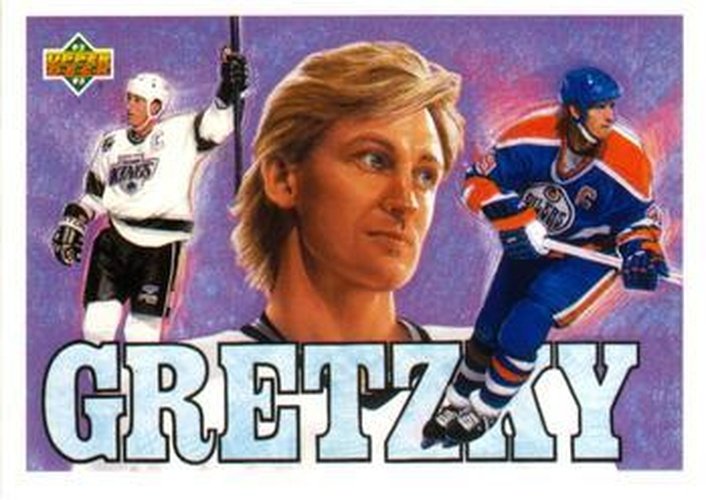 #18 Wayne Gretzky - Los Angeles Kings / Edmonton Oilers - 1992-93 Upper Deck - Hockey Heroes: Wayne Gretzky Hockey