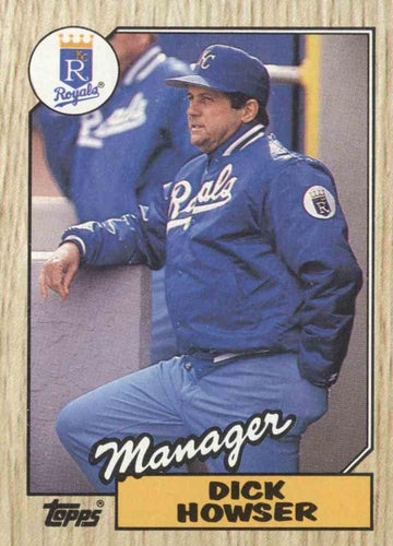 #18 Dick Howser - Kansas City Royals - 1987 Topps Baseball