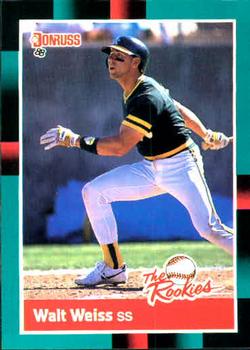 #18 Walt Weiss - Oakland Athletics - 1988 Donruss The Rookies Baseball