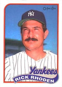 #18 Rick Rhoden - New York Yankees - 1989 O-Pee-Chee Baseball