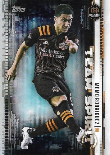 #TS-18 Memo Rodriguez - Houston Dynamo - 2021 Topps MLS Soccer - Team Spirit
