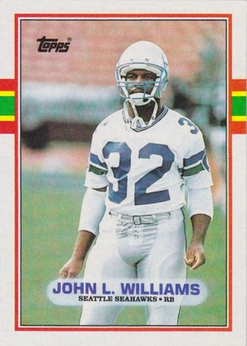 #190 John L. Williams - Seattle Seahawks - 1989 Topps Football