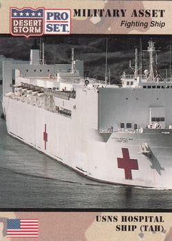 #190 USNS Hospital Ship TAH - 1991 Pro Set Desert Storm