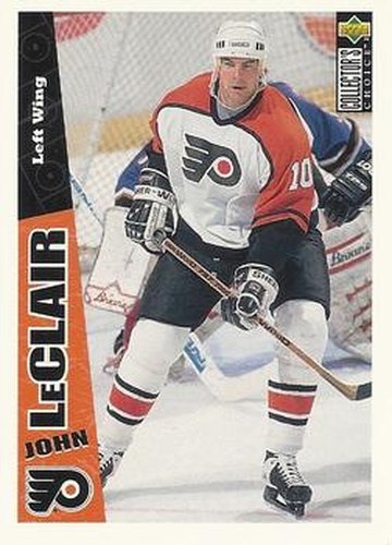 #190 John LeClair - Philadelphia Flyers - 1996-97 Collector's Choice Hockey