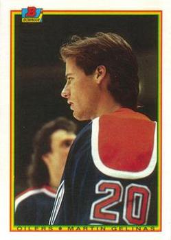 #190 Martin Gelinas - Edmonton Oilers - 1990-91 Bowman Hockey
