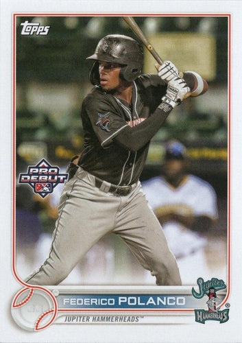 #PD-190 Federico Polanco - Jupiter Hammerheads - 2022 Topps Pro Debut Baseball