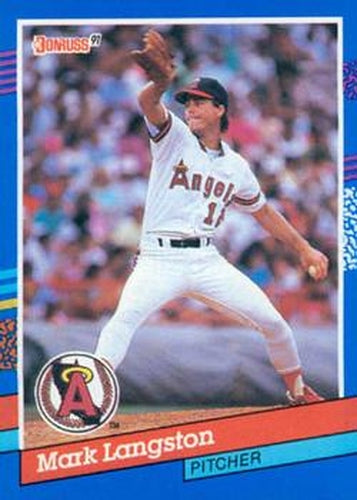 #190 Mark Langston - California Angels - 1991 Donruss Baseball