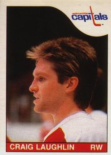 #190 Craig Laughlin - Washington Capitals - 1985-86 O-Pee-Chee Hockey