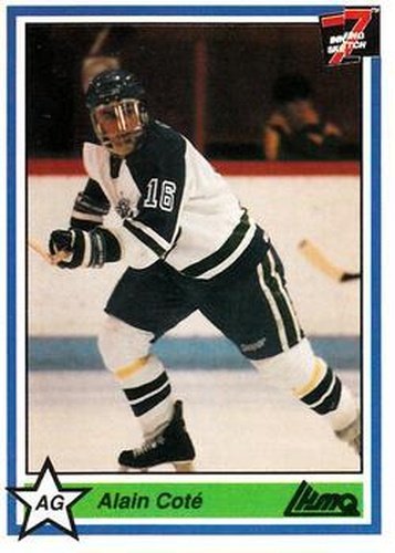 #190 Alain Cote - Shawinigan Cataractes - 1990-91 7th Inning Sketch QMJHL Hockey