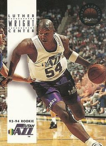#190 Luther Wright - Utah Jazz - 1993-94 SkyBox Premium Basketball