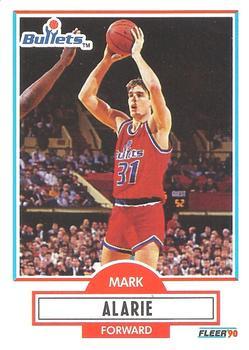 #190 Mark Alarie - Washington Bullets - 1990-91 Fleer Basketball