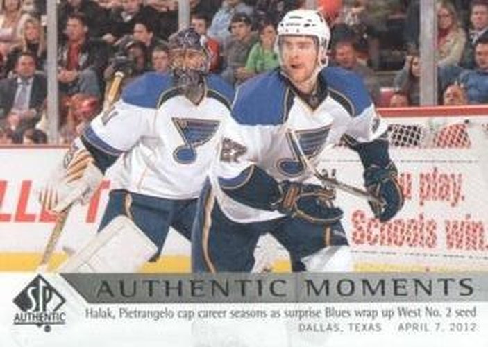 #190 Jaroslav Halak / Alex Pietrangelo - St. Louis Blues - 2012-13 SP Authentic Hockey