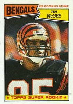 #190 Tim McGee - Cincinnati Bengals - 1987 Topps Football