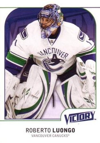 #190 Roberto Luongo - Vancouver Canucks - 2009-10 Upper Deck Victory Hockey