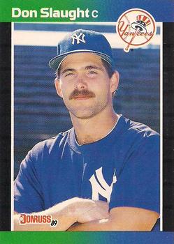 #190 Don Slaught - New York Yankees - 1989 Donruss Baseball