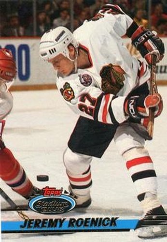 #190 Jeremy Roenick - Chicago Blackhawks - 1993-94 Stadium Club Hockey