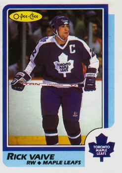 #191 Rick Vaive - Toronto Maple Leafs - 1986-87 O-Pee-Chee Hockey