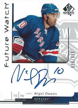 #191 Nigel Dawes - New York Rangers - 2006-07 SP Authentic Hockey