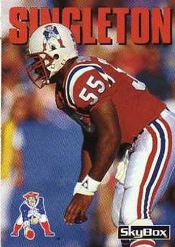 #191 Chris Singleton - New England Patriots - 1992 SkyBox Impact Football
