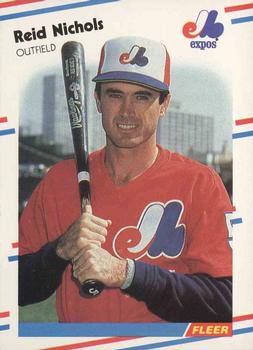 #191 Reid Nichols - Montreal Expos - 1988 Fleer Baseball