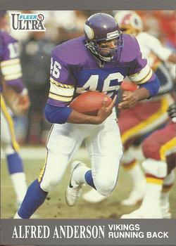 #191 Alfred Anderson - Minnesota Vikings - 1991 Ultra Football