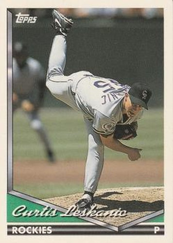 #191 Curtis Leskanic - Colorado Rockies - 1994 Topps Baseball