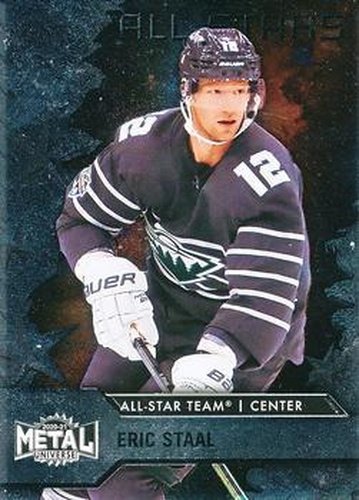 #191 Eric Staal - Minnesota Wild - 2020-21 Skybox Metal Universe Hockey