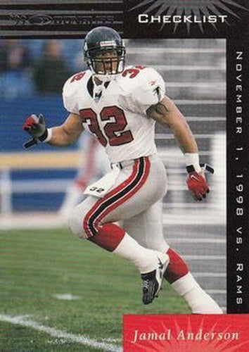 #191 Jamal Anderson - Atlanta Falcons - 1999 Donruss Football