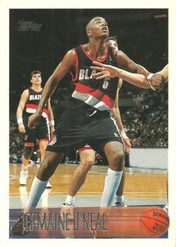 #191 Jermaine O'Neal - Portland Trail Blazers - 1996-97 Topps Basketball