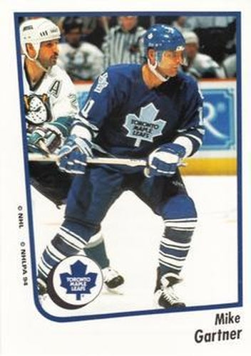 #191 Mike Gartner - Toronto Maple Leafs - 1994-95 Panini Hockey Stickers
