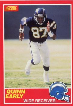 #191 Quinn Early - San Diego Chargers - 1989 Score Football