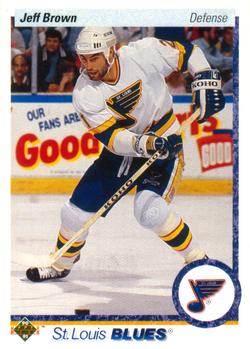#191 Jeff Brown - St. Louis Blues - 1990-91 Upper Deck Hockey