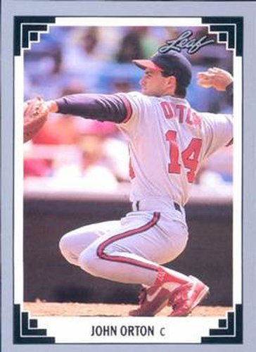 #191 John Orton - California Angels - 1991 Leaf Baseball