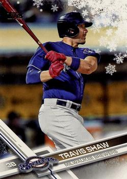 #HMW191 Travis Shaw - Milwaukee Brewers - 2017 Topps Holiday Baseball