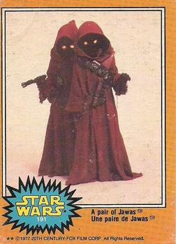 #191 A pair of Jawas - 1977 O-Pee-Chee Star Wars