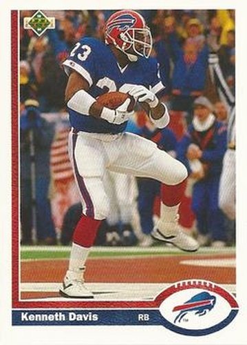 #192 Kenneth Davis - Buffalo Bills - 1991 Upper Deck Football