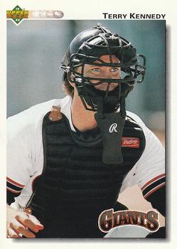 #192 Terry Kennedy - San Francisco Giants - 1992 Upper Deck Baseball